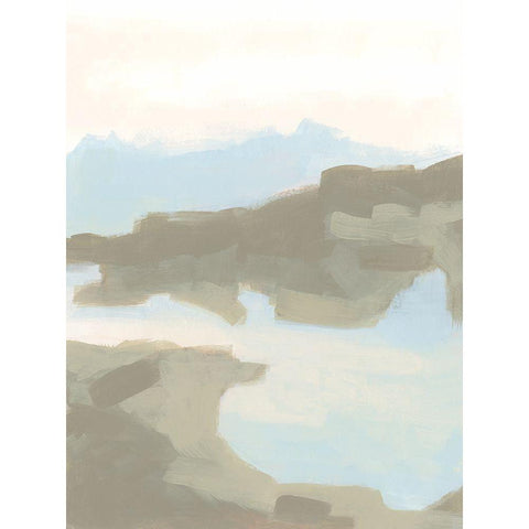 Desert Butte II Black Modern Wood Framed Art Print by Vess, June Erica