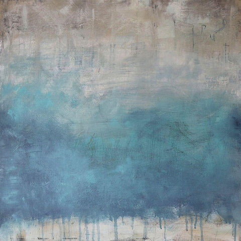 Serenity Paused White Modern Wood Framed Art Print with Double Matting by Bagnato, Judi