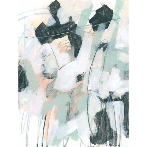 Tempered Sketch I White Modern Wood Framed Art Print by Vess, June Erica