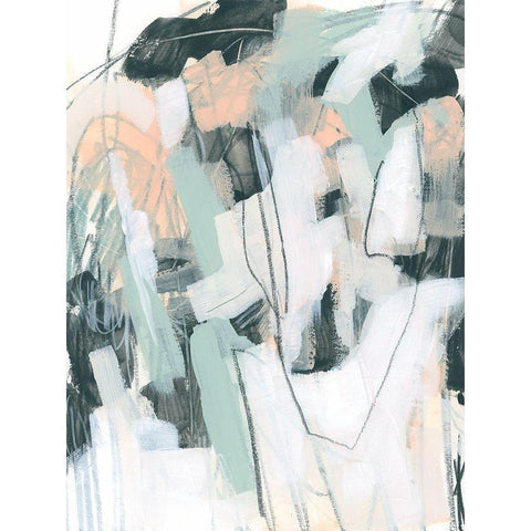 Tempered Sketch III Gold Ornate Wood Framed Art Print with Double Matting by Vess, June Erica