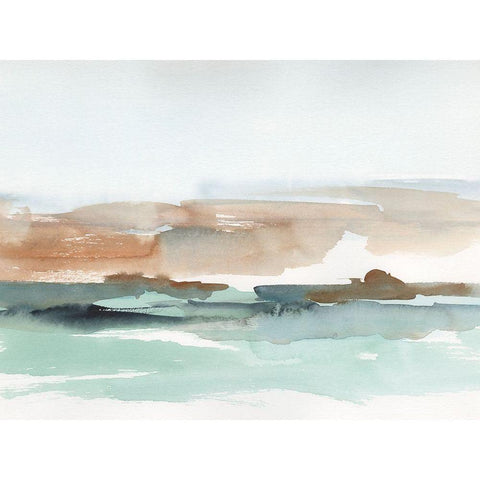 Sierra Horizon I Black Modern Wood Framed Art Print with Double Matting by Harper, Ethan