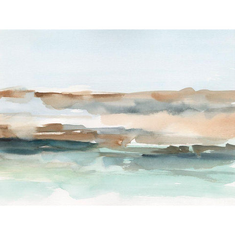 Sierra Horizon II Black Modern Wood Framed Art Print with Double Matting by Harper, Ethan