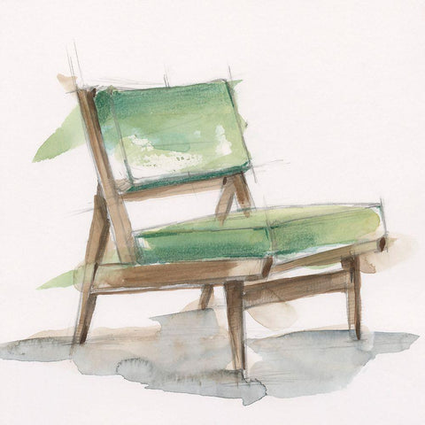 Retro Comfort I Black Modern Wood Framed Art Print by Harper, Ethan