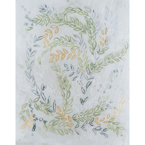 Germinate I White Modern Wood Framed Art Print by Lam, Vanna