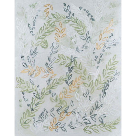 Germinate II White Modern Wood Framed Art Print by Lam, Vanna