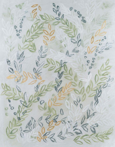 Germinate II Black Ornate Wood Framed Art Print with Double Matting by Lam, Vanna