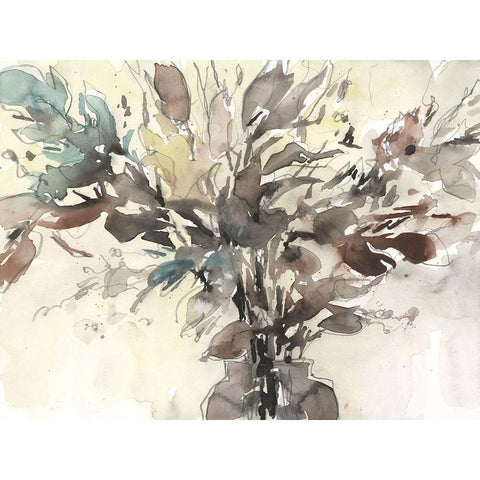 Dry Arrangement II White Modern Wood Framed Art Print by Dixon, Samuel