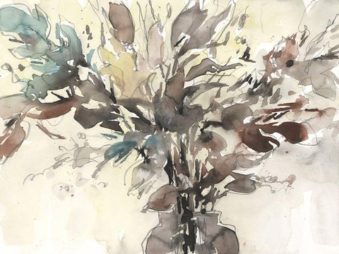 Dry Arrangement II Black Ornate Wood Framed Art Print with Double Matting by Dixon, Samuel