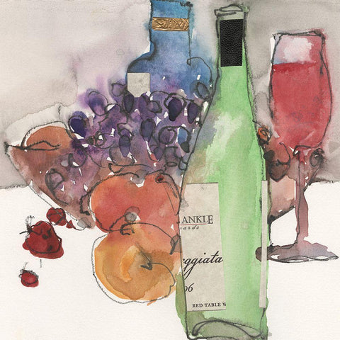 Fruitful Moment I Black Modern Wood Framed Art Print with Double Matting by Dixon, Samuel