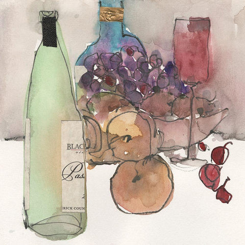 Fruitful Moment II White Modern Wood Framed Art Print by Dixon, Samuel