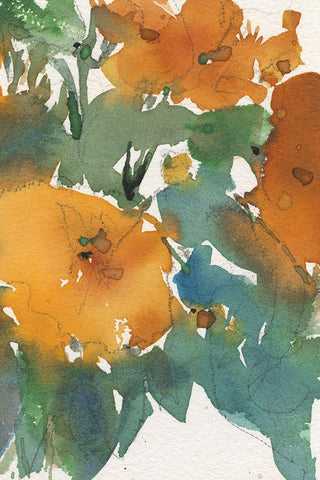 Floral Indulge I White Modern Wood Framed Art Print with Double Matting by Dixon, Samuel