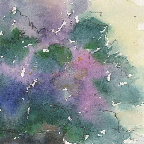 Floral Facade II Gold Ornate Wood Framed Art Print with Double Matting by Dixon, Samuel