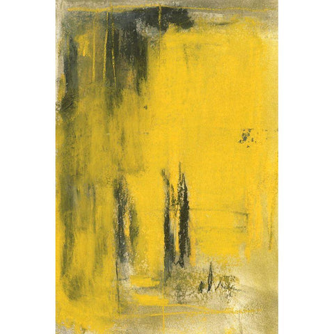 The Ginkgo Forest II Black Modern Wood Framed Art Print with Double Matting by Dixon, Samuel