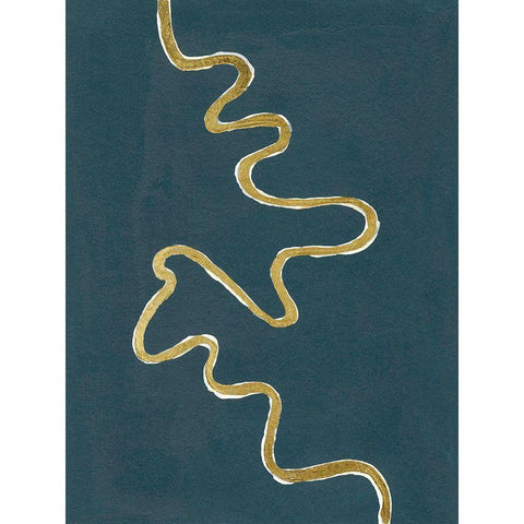Oxbow III Black Modern Wood Framed Art Print with Double Matting by Willett, Michael
