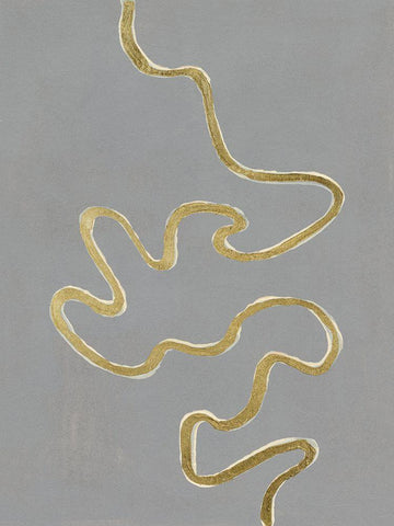 Oxbow IV White Modern Wood Framed Art Print with Double Matting by Willett, Michael