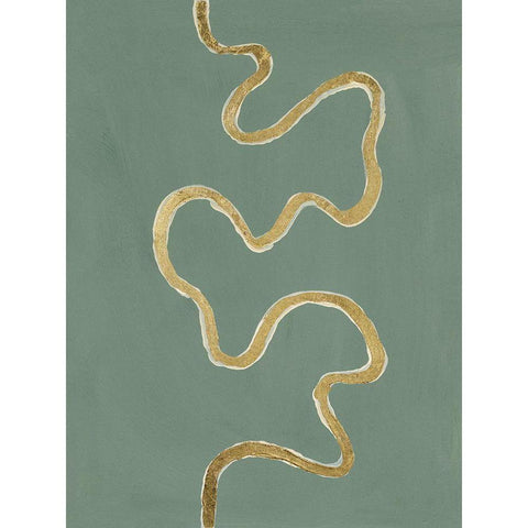 Oxbow V Gold Ornate Wood Framed Art Print with Double Matting by Willett, Michael