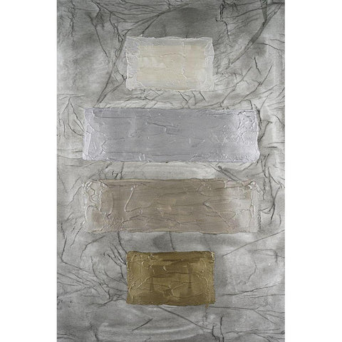 Metallic Monoliths IV White Modern Wood Framed Art Print by Willett, Michael