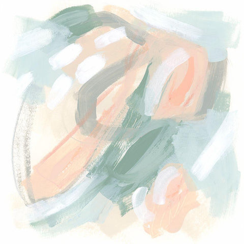 Fog Spiral IV White Modern Wood Framed Art Print by Vess, June Erica