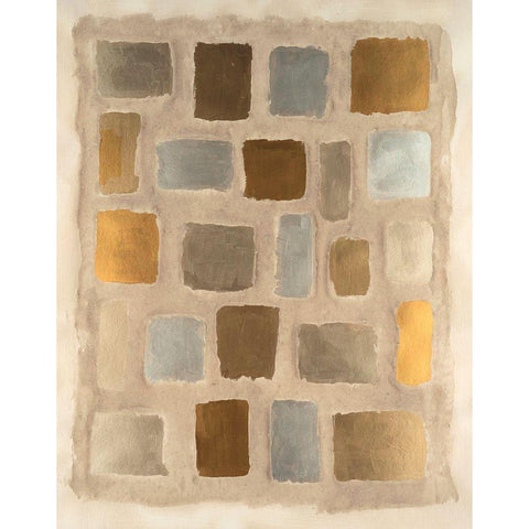 Sand Shaped II Gold Ornate Wood Framed Art Print with Double Matting by Willett, Michael