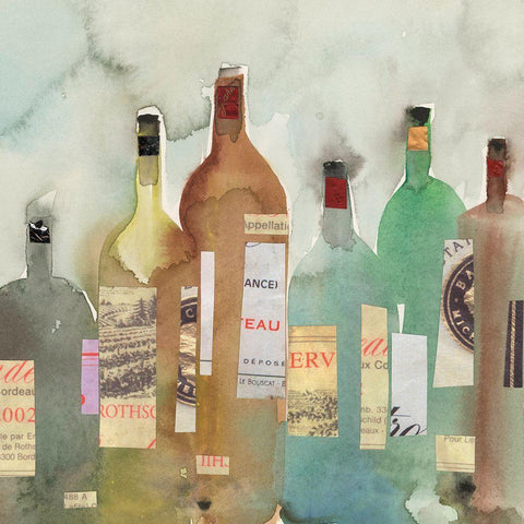 After the Magnum Lineup I White Modern Wood Framed Art Print with Double Matting by Dixon, Samuel