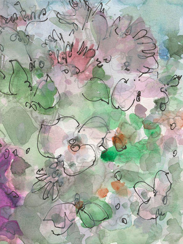 Dainty Details I White Modern Wood Framed Art Print with Double Matting by Dixon, Samuel