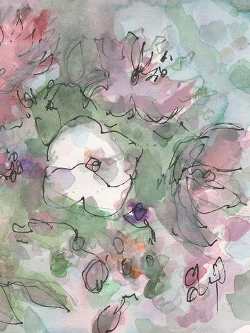 Dainty Details II White Modern Wood Framed Art Print with Double Matting by Dixon, Samuel