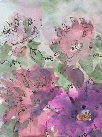 Dainty Details III Black Ornate Wood Framed Art Print with Double Matting by Dixon, Samuel