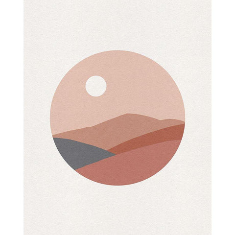 Deconstructed Desert I White Modern Wood Framed Art Print by Green, Jacob