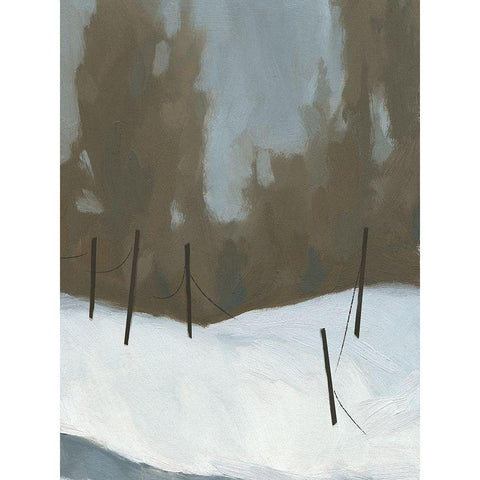 Deep Snow IV Gold Ornate Wood Framed Art Print with Double Matting by Green, Jacob