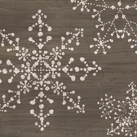 Aspen Snowflake II Black Modern Wood Framed Art Print by Vess, June Erica