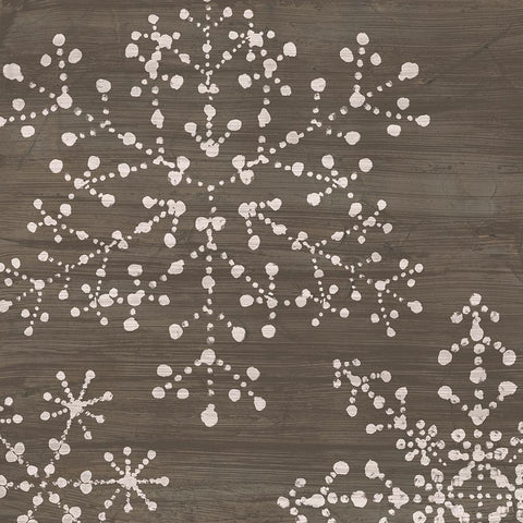 Aspen Snowflake III White Modern Wood Framed Art Print by Vess, June Erica