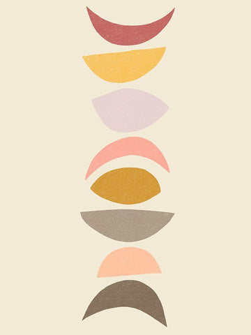 Phase Stack II Black Ornate Wood Framed Art Print with Double Matting by Vess, June Erica