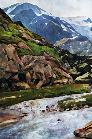Susten Pass Worth Taking I White Modern Wood Framed Art Print with Double Matting by Aldridge, Ashley