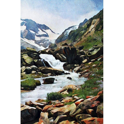 Susten Pass Worth Taking II Black Modern Wood Framed Art Print with Double Matting by Aldridge, Ashley