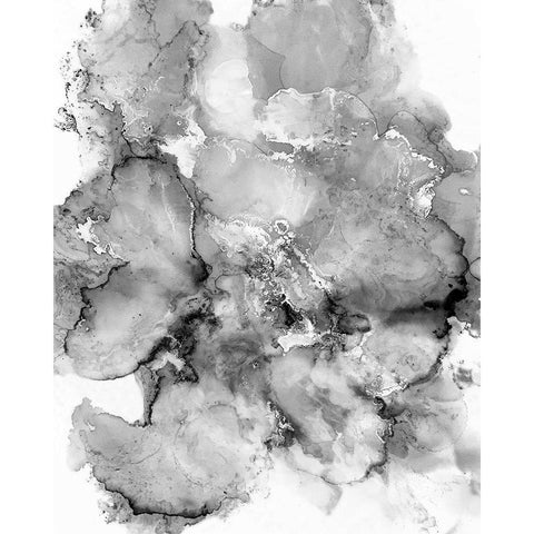 Neutral Crystal Black Modern Wood Framed Art Print by Curinga, Kim