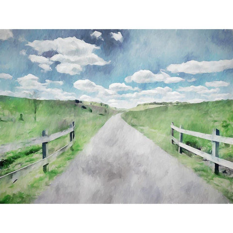 Welcome White Modern Wood Framed Art Print by Curinga, Kim