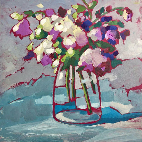 Inner Peace Black Modern Wood Framed Art Print by Riger, Sue