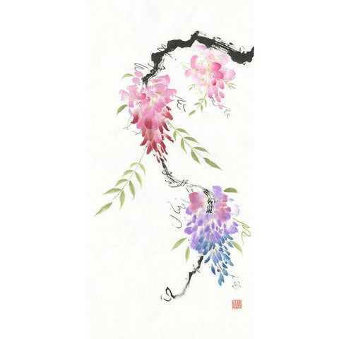 Dreaming in Color Gold Ornate Wood Framed Art Print with Double Matting by Rae, Nan