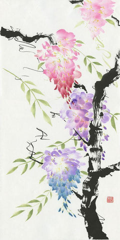 The Family Tree Black Ornate Wood Framed Art Print with Double Matting by Rae, Nan