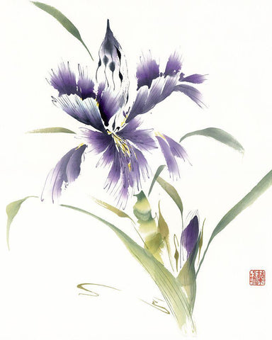 Glamour White Modern Wood Framed Art Print with Double Matting by Rae, Nan