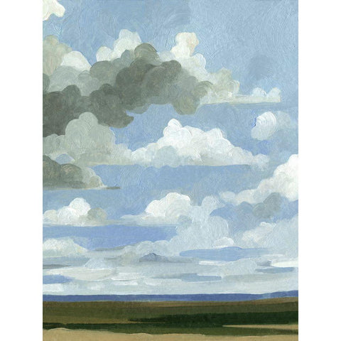 Great Plains Sky III Black Modern Wood Framed Art Print with Double Matting by Caroline, Emma