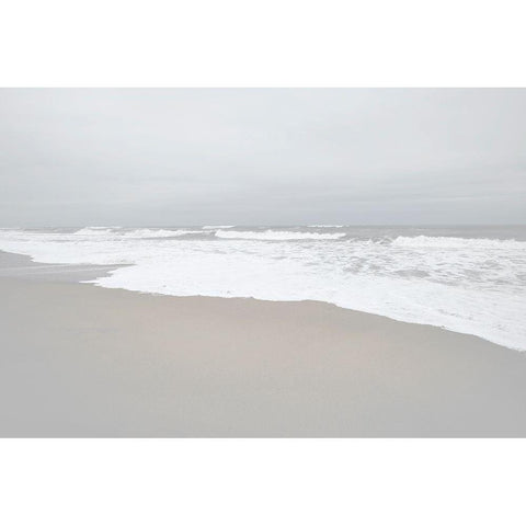 November Beach I Black Modern Wood Framed Art Print with Double Matting by Chandler, Sharon
