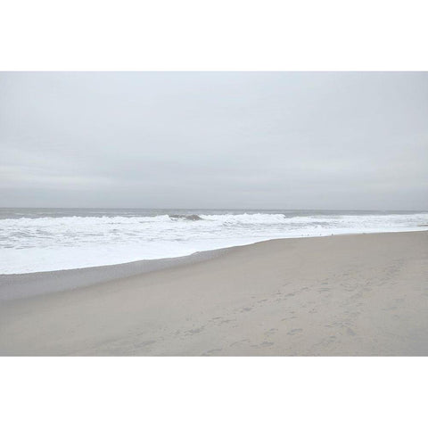 November Beach IV Gold Ornate Wood Framed Art Print with Double Matting by Chandler, Sharon