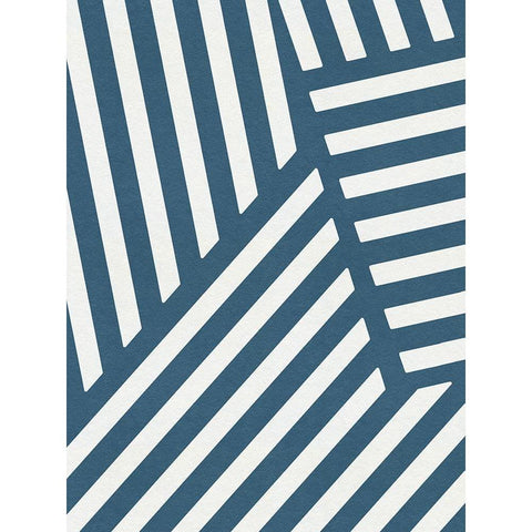 Shibori Pattern VI Black Modern Wood Framed Art Print with Double Matting by Green, Jacob