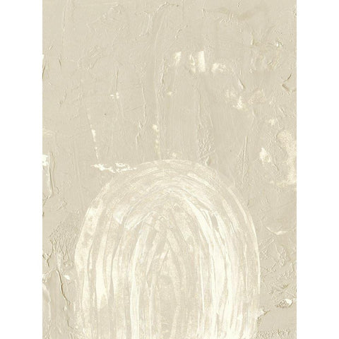 Sandy Arcs I White Modern Wood Framed Art Print by Wang, Melissa