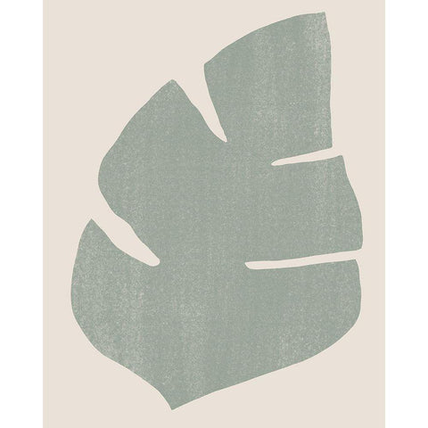 Palm Morph IV White Modern Wood Framed Art Print by Vess, June Erica