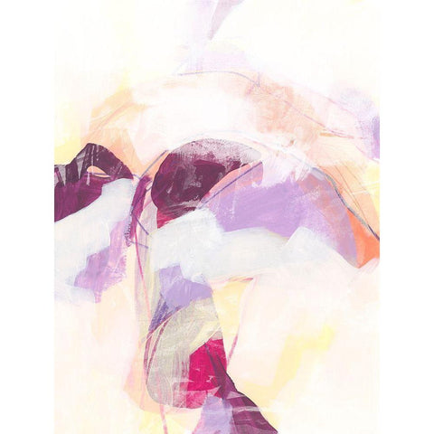 Polar Magenta II Black Modern Wood Framed Art Print by Vess, June Erica