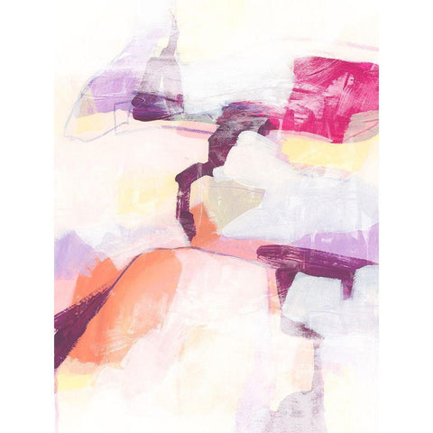 Polar Magenta III Black Modern Wood Framed Art Print by Vess, June Erica