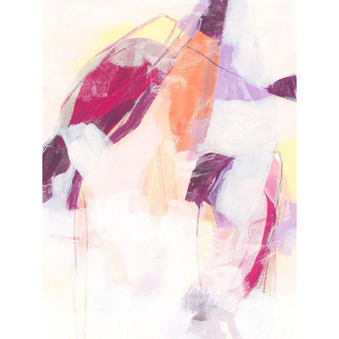 Polar Magenta IV Black Modern Wood Framed Art Print by Vess, June Erica