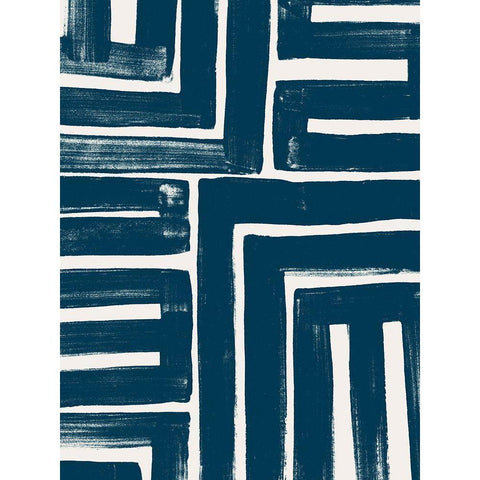 Monochrome Signals IV Black Modern Wood Framed Art Print with Double Matting by Vess, June Erica